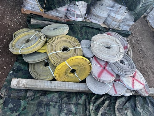 Decommissioned fire hose - fire,